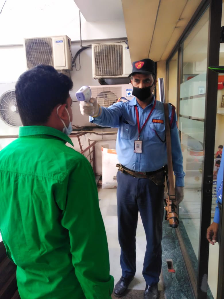 temperature check by a pvs personnel 4