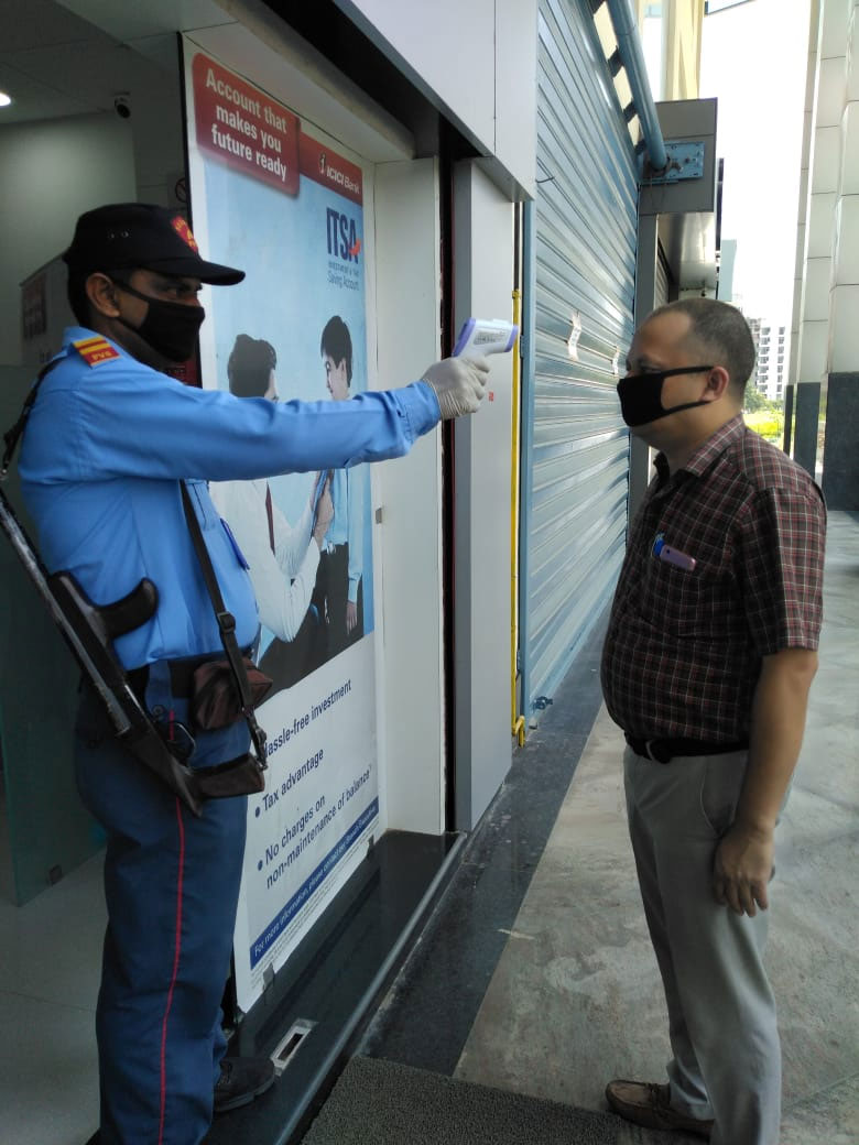 temperature check by a pvs personnel 3
