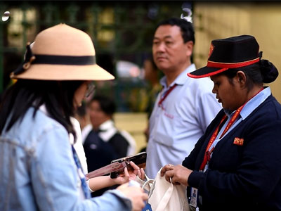 security check by pvs personnel