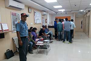 security service personnel of pvs on duty